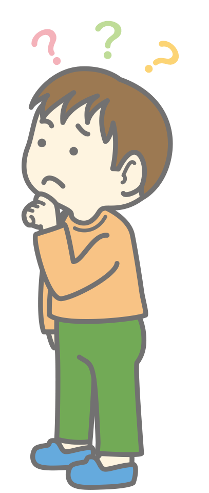 考えている男の子