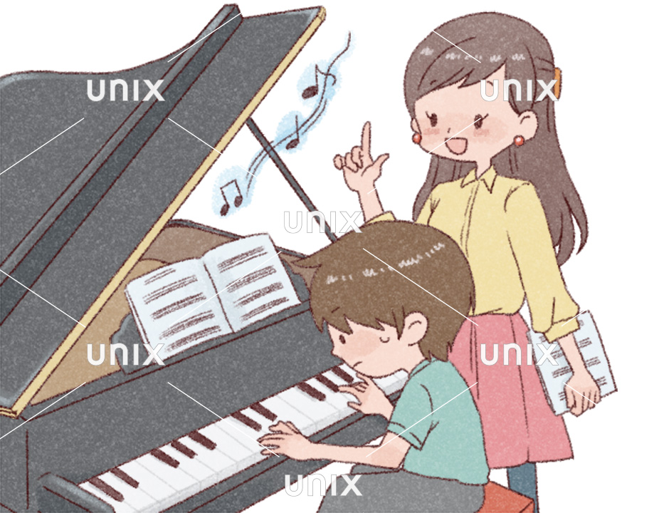 ピアノ練習かわいいタッチ